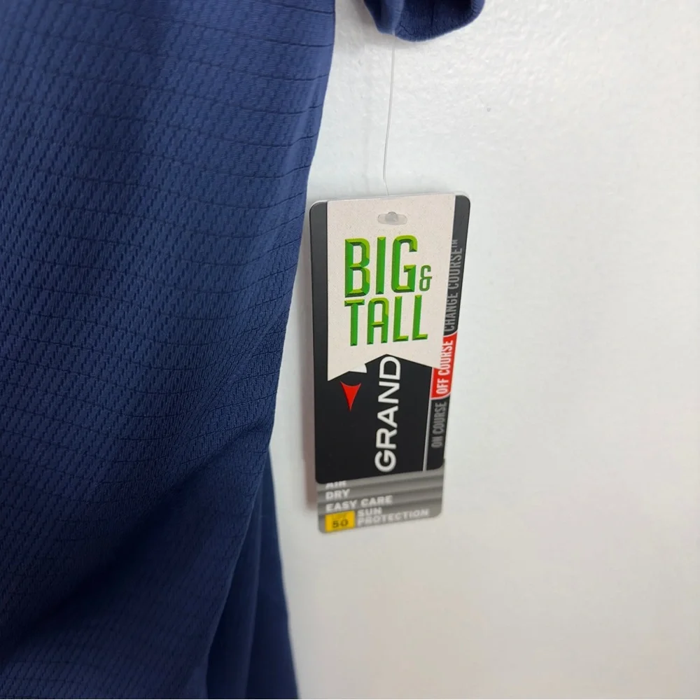 Grand slam performance 3 xlarge blue nwt 28-1/2 p2p34-1/2 length tall man - Picture 5 of 6